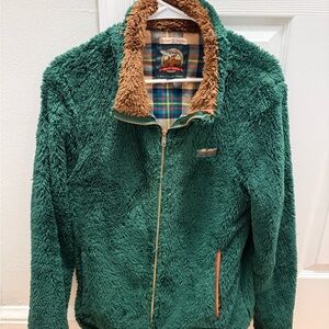 Kiel James Patrick Green Fleece Jacket